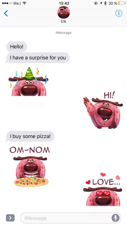 Forrest the Moose Stickers