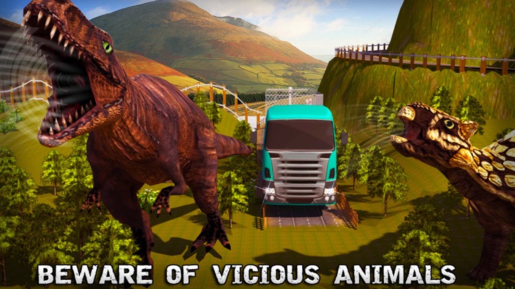 City Zoo Angry Dino Transport Truck Simulator Game