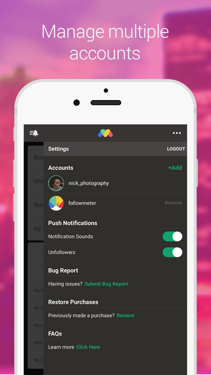 FollowMeter for Instagram - Followers Tracking screenshot-3
