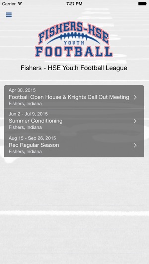 Fishers - HSE Youth Football League