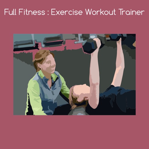 Full fitness exercise workout trainer icon