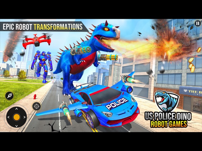 Juegos de coches Dino Robot en App Store