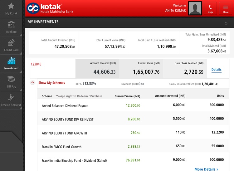 Kotak Bank for iPad