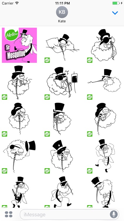 Hellowe Stickers: Sir Mosquitoe