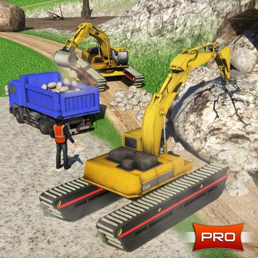 Excavator Crane Simulator & Dump Truck Driver: PRO icon