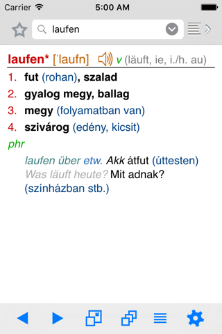 Német–magyar szótár Lingea screenshot 2