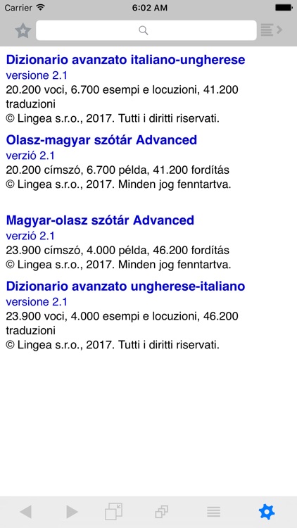 Olasz–magyar szótár Lingea