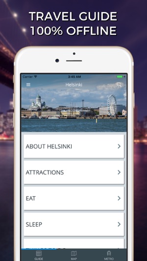 Helsinki Travel Guide with Offline Stree