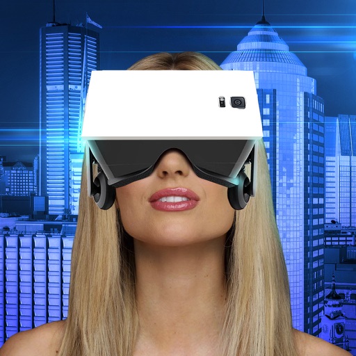 VR Helmet X-ray City Joke Icon