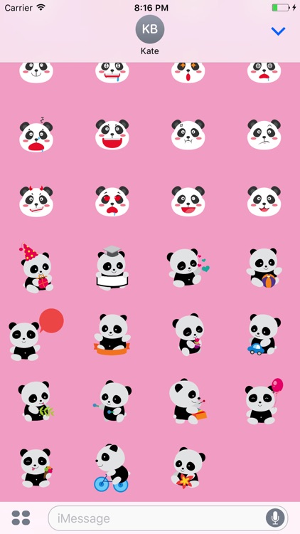 PandaMoji Stickers - Cute Emojis screenshot-3