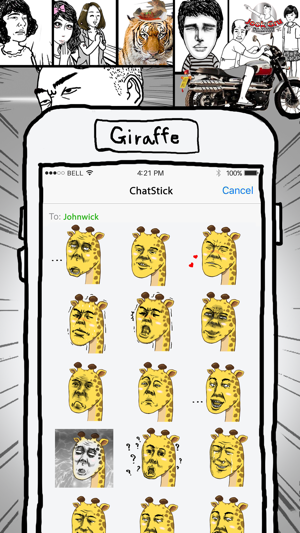 Jookgru Giraffe สติกเกอร์ คีย์บอร์ด โดย 