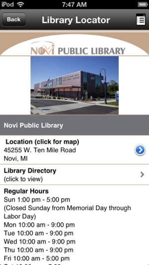 Novi Public Library Mobile(圖2)-速報App