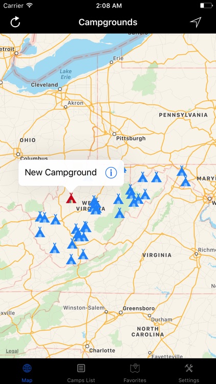 West Virginia – Campgrounds & RV Parks