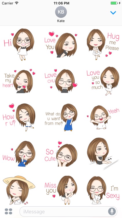 Daisy The Sweetest Girl English Stickers
