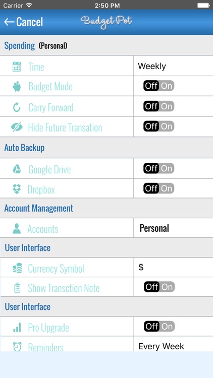 Budget Pot Spending Tracker screenshot-3