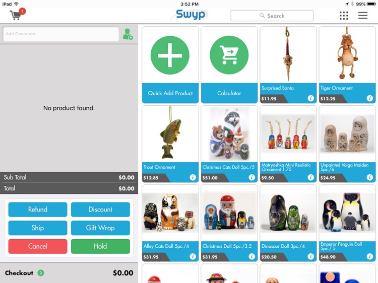 Swyp Point of Sale - POS Register.