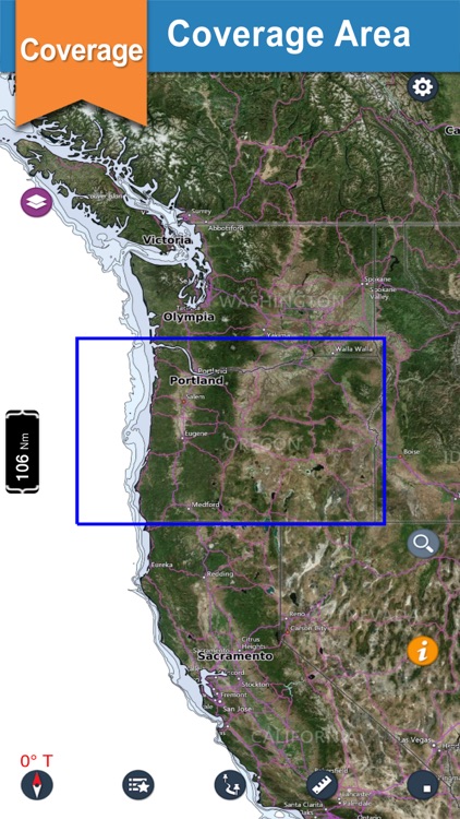 Oregon boating offline gps nautical fishing charts