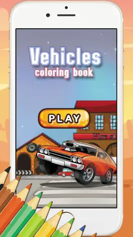 Game screenshot Game For Kids : Vehicles Coloring Book apk