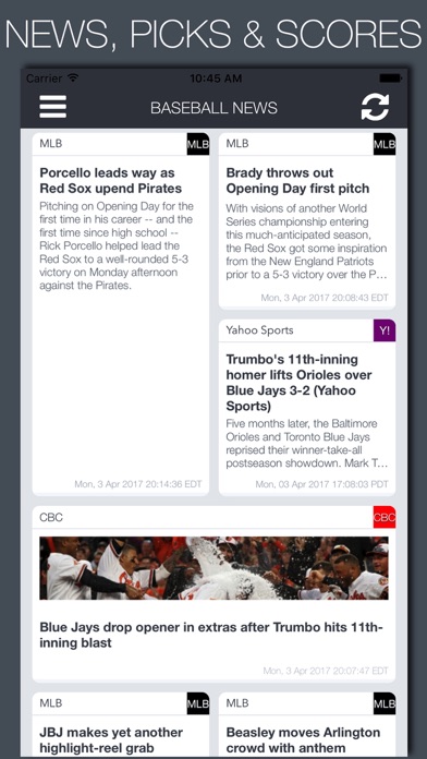 Live Baseball News, Scores & Predictionsのおすすめ画像1
