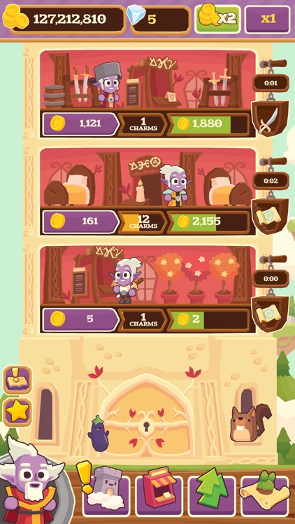 Charming Keep - Collectable Tower Tapper screenshot-3