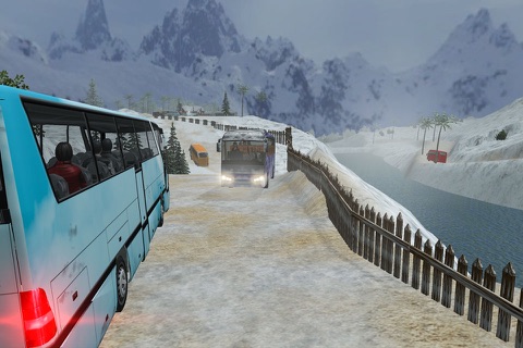 Скриншот из Offroad Snow Bus Driver 2017: Tourist Bus Driving