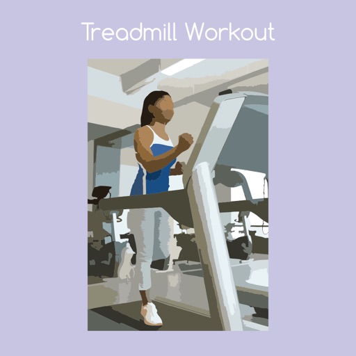 Treadmill workout icon