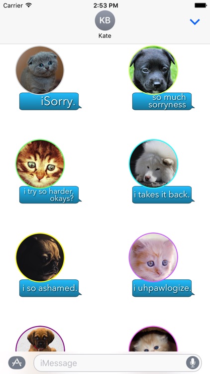 iSorry: a·PAW·logy Stickers screenshot-4