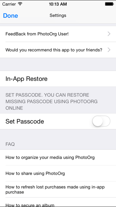Photo Org your social video and picture album Screenshot 4