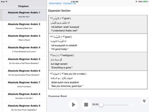 Learn Arabic with Video for iPad screenshot 4