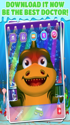 Ocean Doctor Fish Rescue & Salon Pet Game For Kids(圖5)-速報App