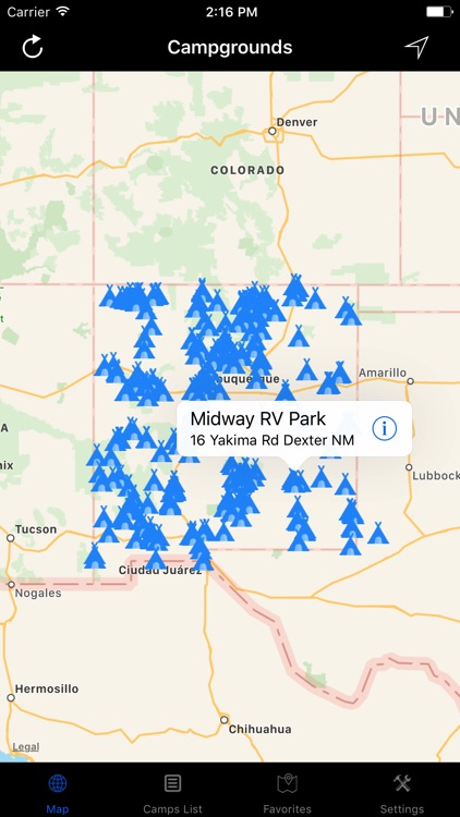 New Mexico – Campgrounds & RV Parks
