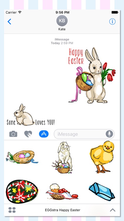 EGGstra Happy Easter Stickers