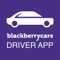 Blackberry Cars mobile driver application for drivers, subcontractors and partners