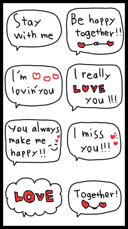Love Messages Stickers