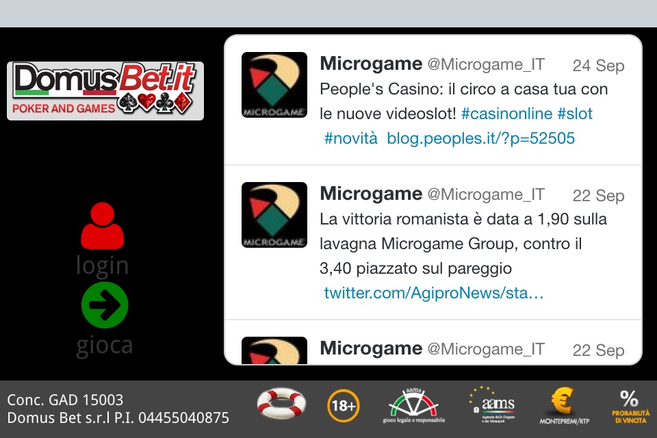 DomusBet Casinò screenshot 2