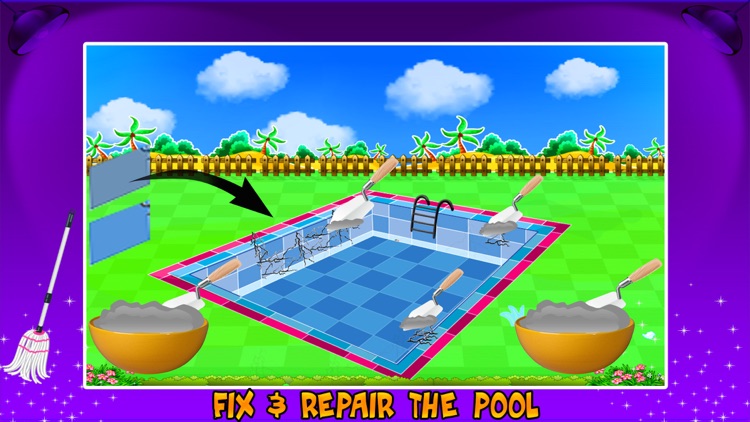 Swimming Pool Repair & Cleanup- Cleaning Game
