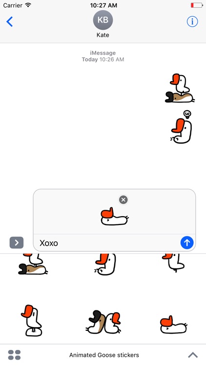 Animated Goose Stickers For iMessage