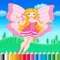 Fairy Princess coloring book for kids