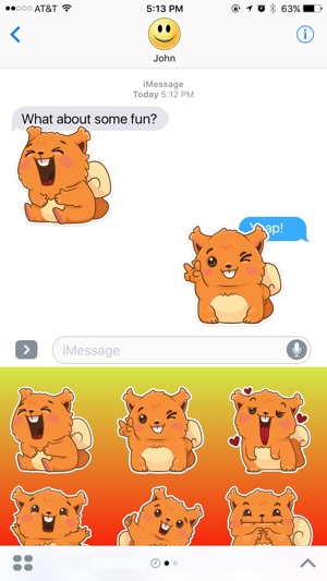 Cute Red Squirrel Stickers(圖2)-速報App