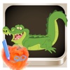 Crocodile Coloring Book - Finger Paint Book