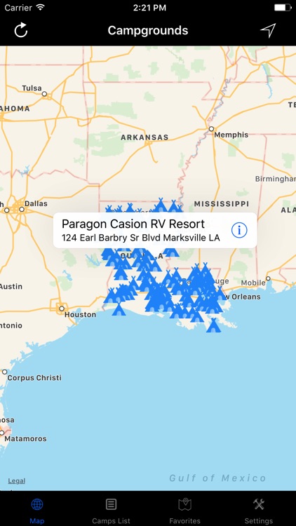 Louisiana – Campgrounds & RV Parks