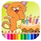 Cat Cake is a fun coloring activity