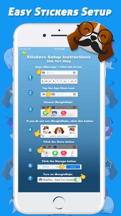 iBeagleMojis - Beagle Emoji Keyboard screenshot-3
