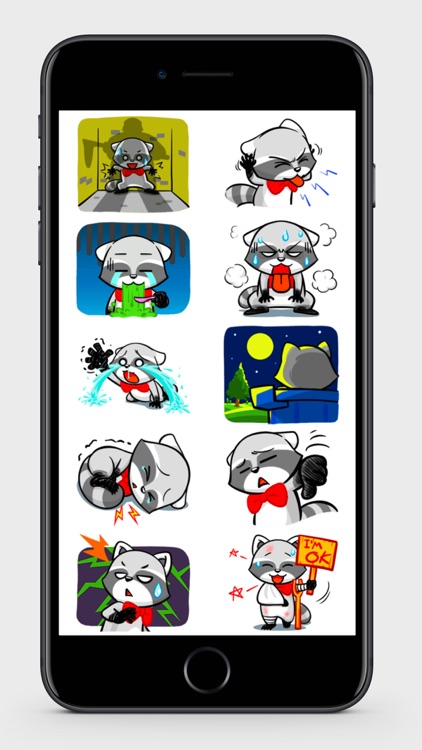 Nice Raccoon Stickers screenshot-3