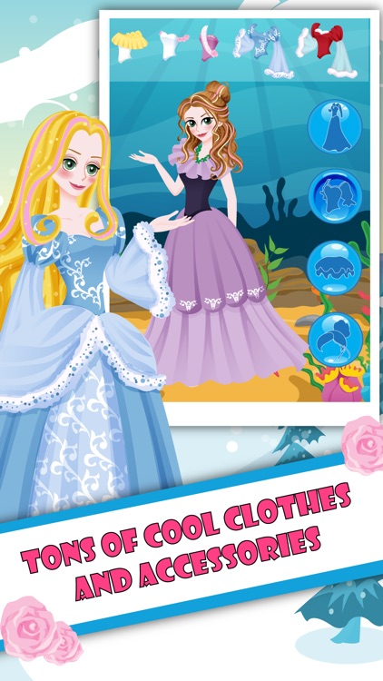 Sea Princess Dress Up - My Queen Girls Ocean