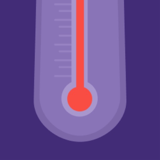 Body temperature log icon