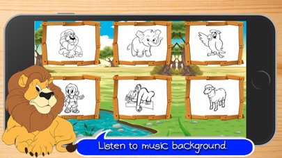 Animals and zoo coloring book. screenshot 2