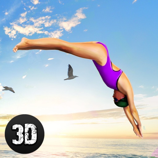 Swimming Pool Cliff Flip Diving Simulator 3D Full iOS App