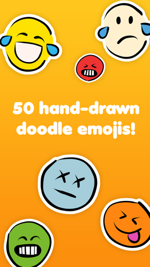 Doodlemoji - Hand-drawn funny emoji stickers(圖1)-速報App