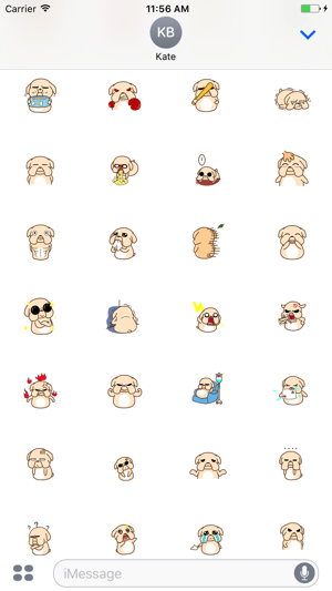 Animated Stupid Dog Stickers For iMessage(圖1)-速報App